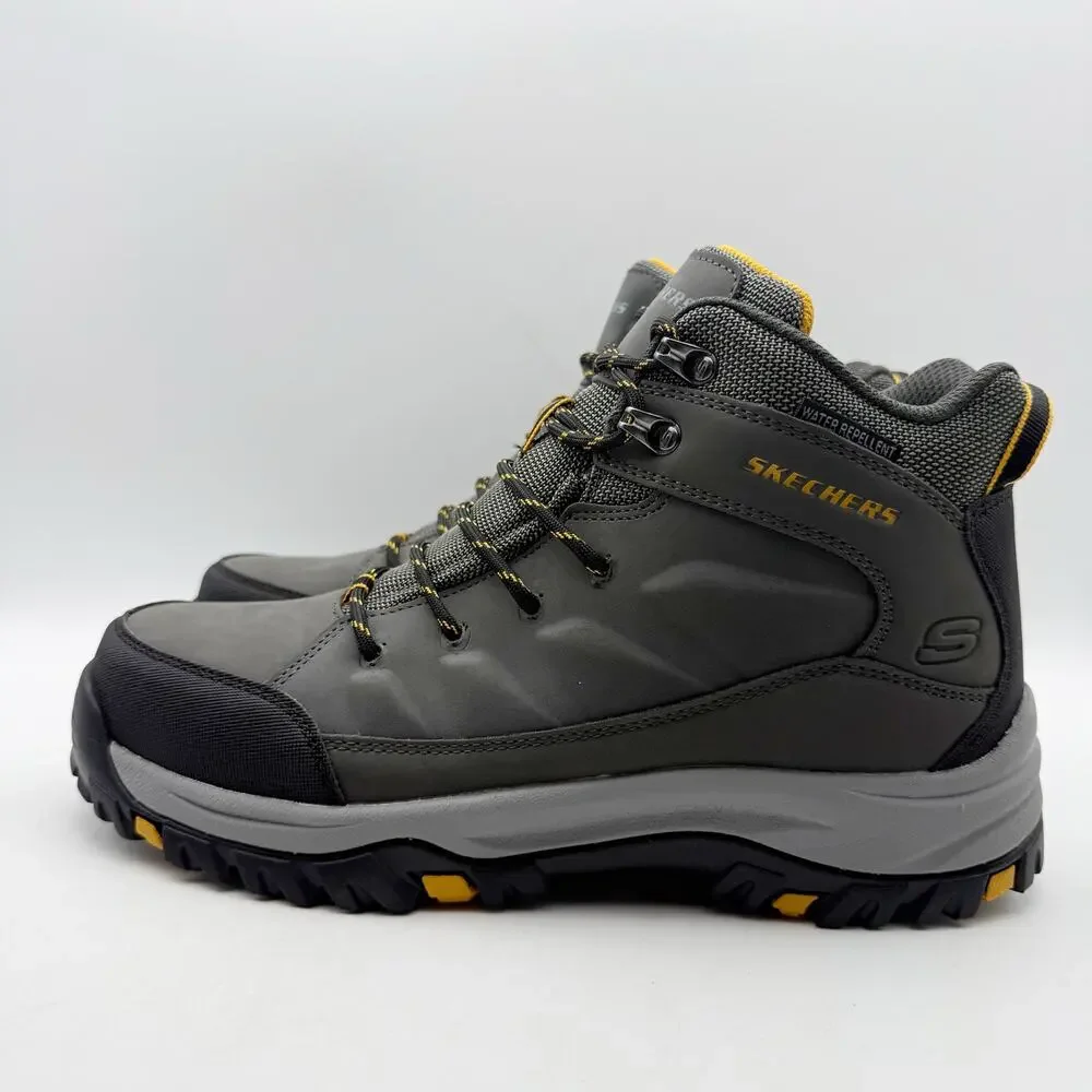 Skechers Mens Relment Daggett Hiking Boots US 9 Grey Water Repellent NIB